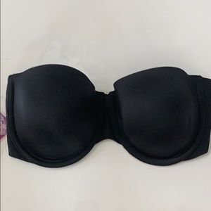Spanx Black Strapless Bra-Cha-Cha Bra 34D